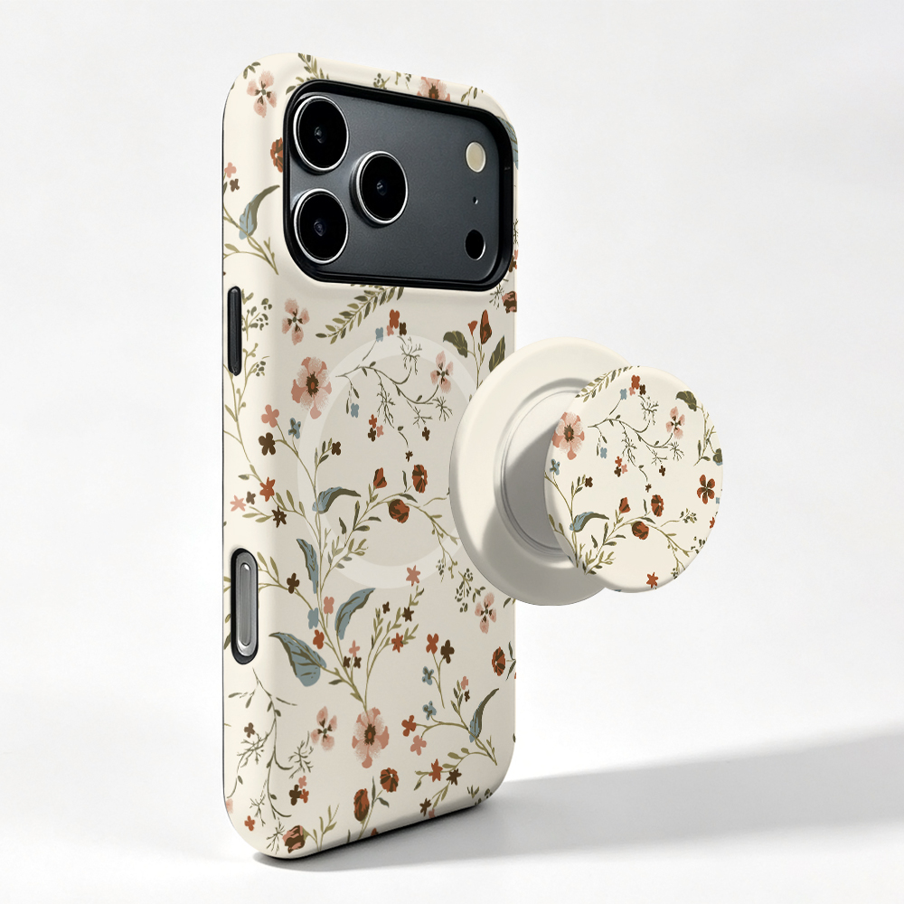 Vivo X200 - かわいい花柄マグネットケース Vivo X300 X200 X100 X90