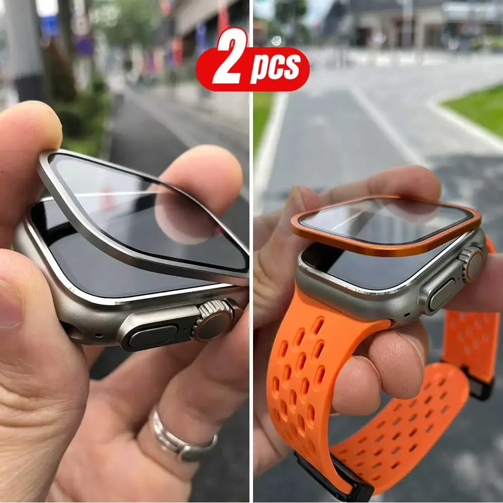 2 個チタン金属フレーム Apple Watch Ultra - Smart Watch Accessories のレビューと価格