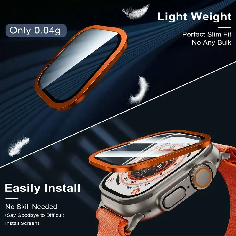 2 個チタン金属フレーム Apple Watch Ultra - Smart Watch Accessories のレビューと価格