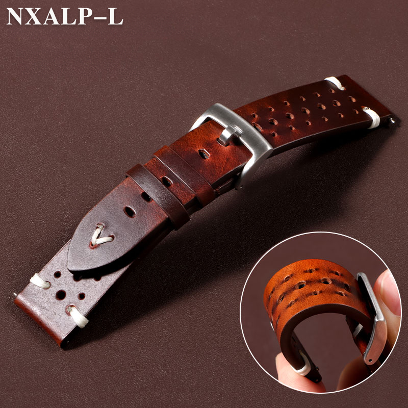 レザーウォッチストラップ,レトロスタイル,オイルワックス変色 - Nylon Nato Strap のレビューと価格
