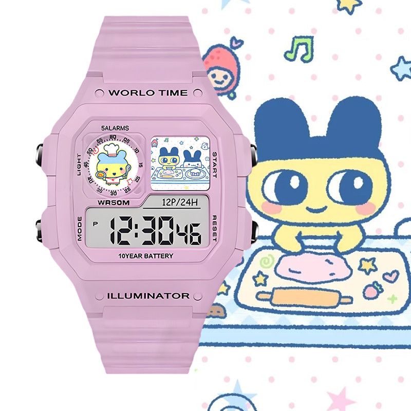 たまごっちスマート電子時計ビッグマウスジマミ学生用電子時計ク - Smart Watch Accessories のレビューと価格