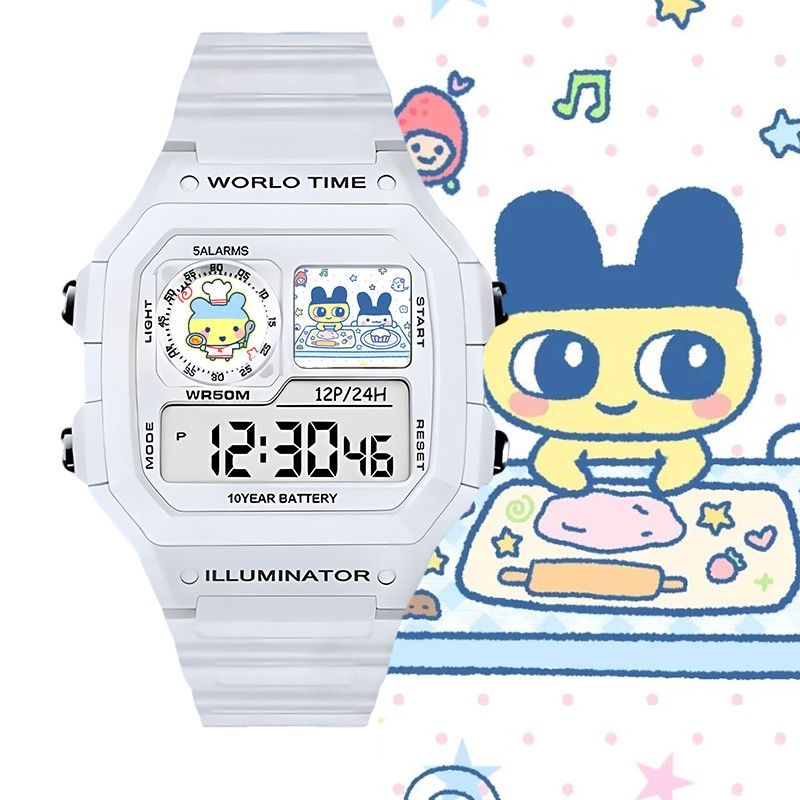 たまごっちスマート電子時計ビッグマウスジマミ学生用電子時計ク - Smart Watch Accessories のレビューと価格