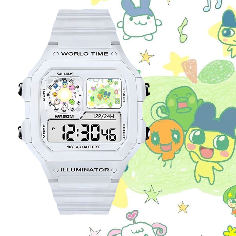 たまごっちスマート電子時計ビッグマウスジマミ学生用電子時計ク - Smart Watch Accessories のレビューと価格