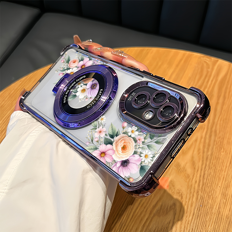 ピンクの小花柄フラワーフォンケース OPPO Reno 16 - Oppo Reno 12 のレビューと価格